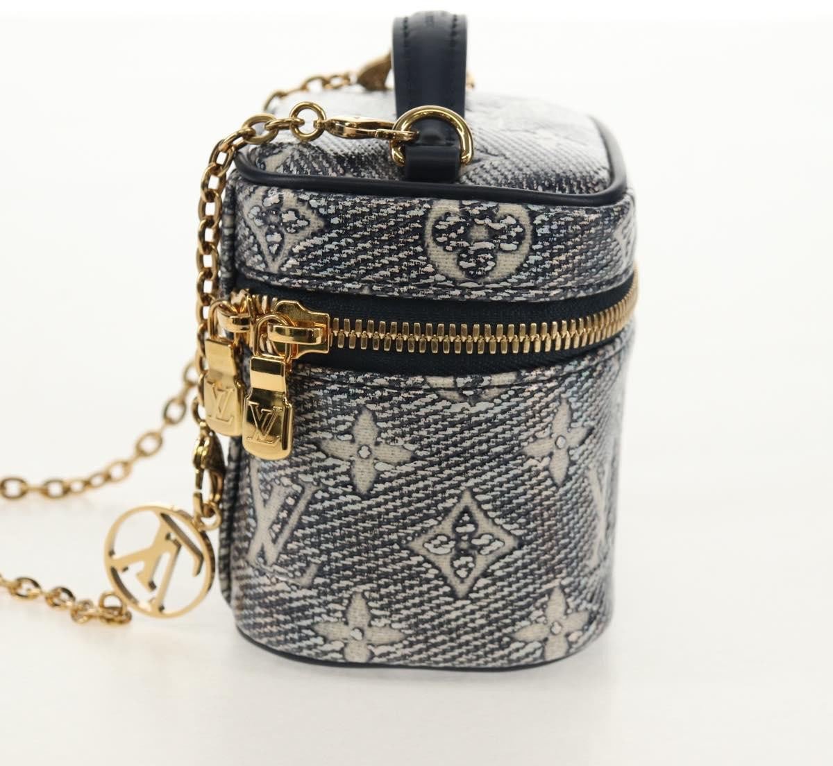 Louis Vuitton Vanity Case Monoglam Jacquard Canvas Micro Navy
