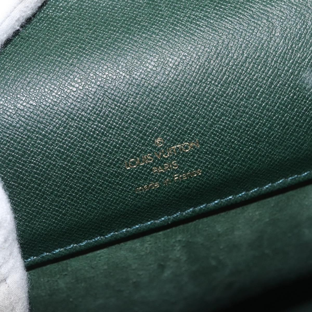 Louis Vuitton Serviette Kourad Briefcase Taiga Leather Groen