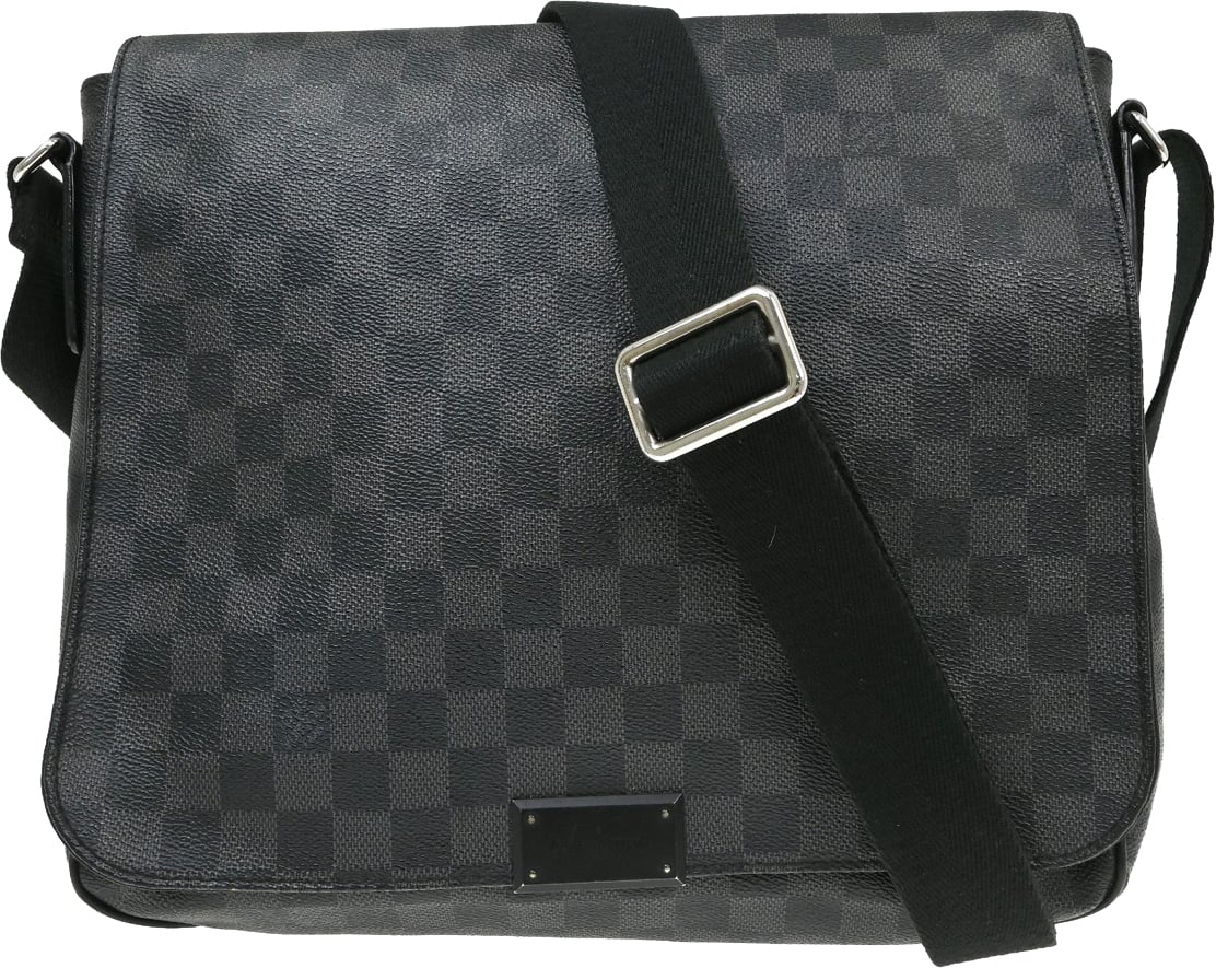 Louis Vuitton District Messenger Damier Graphite MM Zwart