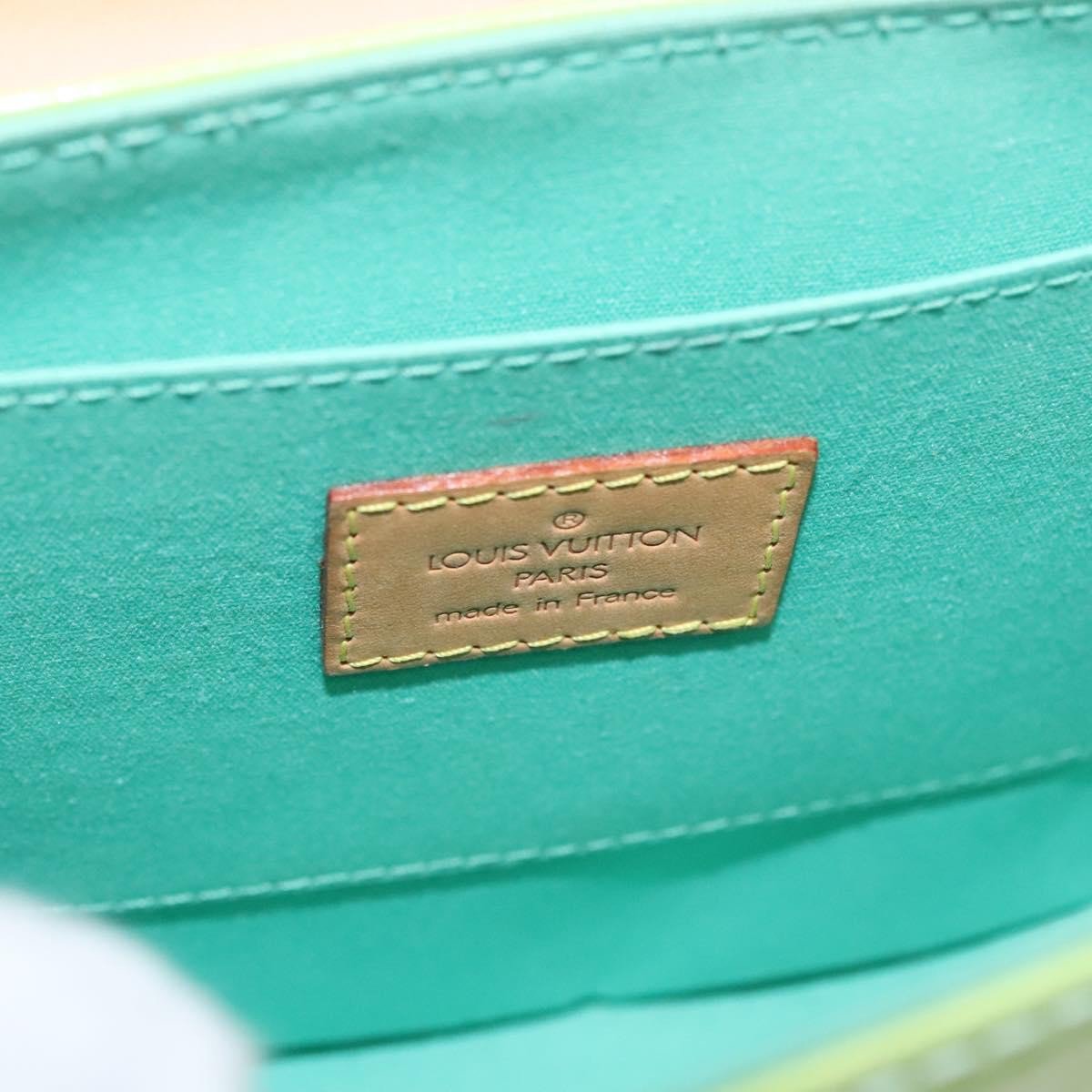 Louis Vuitton Biscayne Bay Handbag Monogram Vernis PM Groen