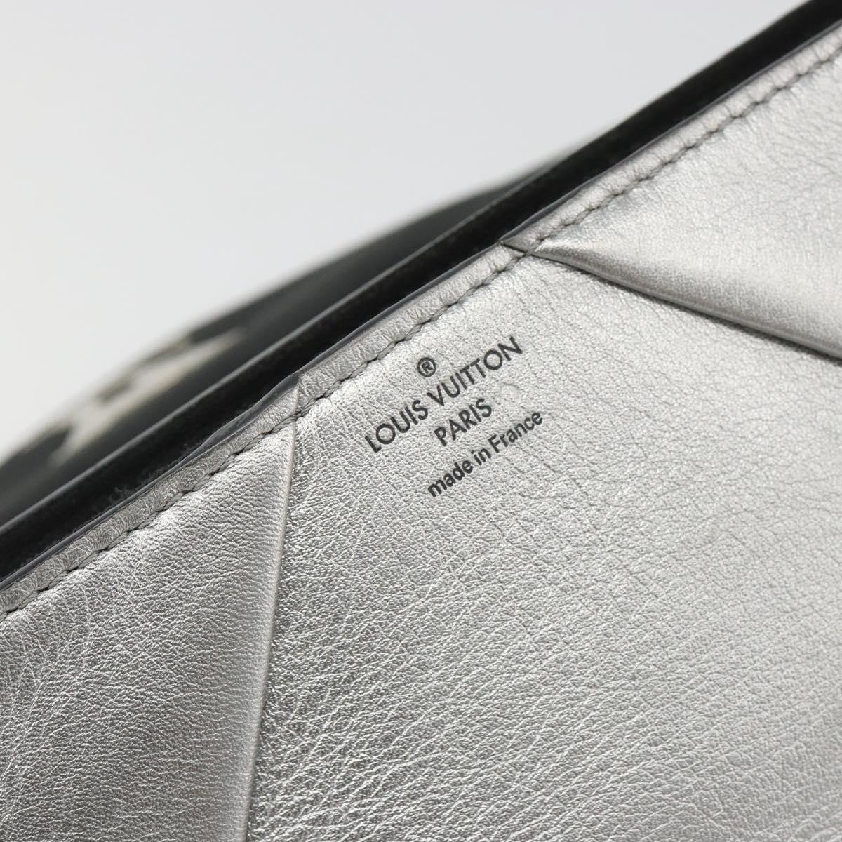 Louis Vuitton Love Note Chain Clutch Leather Zilver