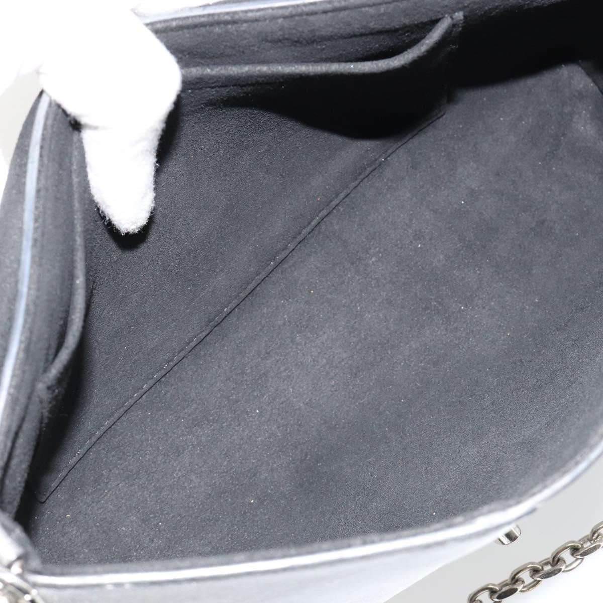 Louis Vuitton Love Note Chain Clutch Leather Zilver
