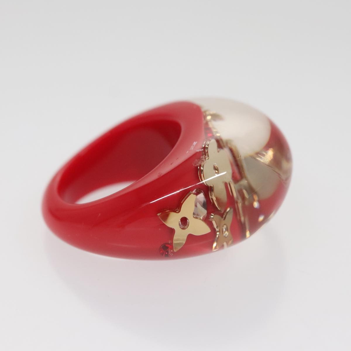 Louis Vuitton Louis Vuitton LV Instinct Ring Set Plastique Rood
