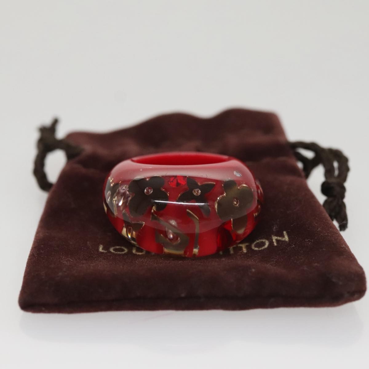 Louis Vuitton Louis Vuitton LV Instinct Ring Set Plastique Rood