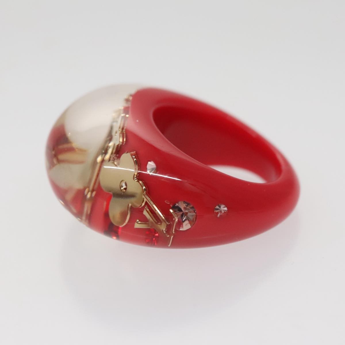 Louis Vuitton Louis Vuitton LV Instinct Ring Set Plastique Rood