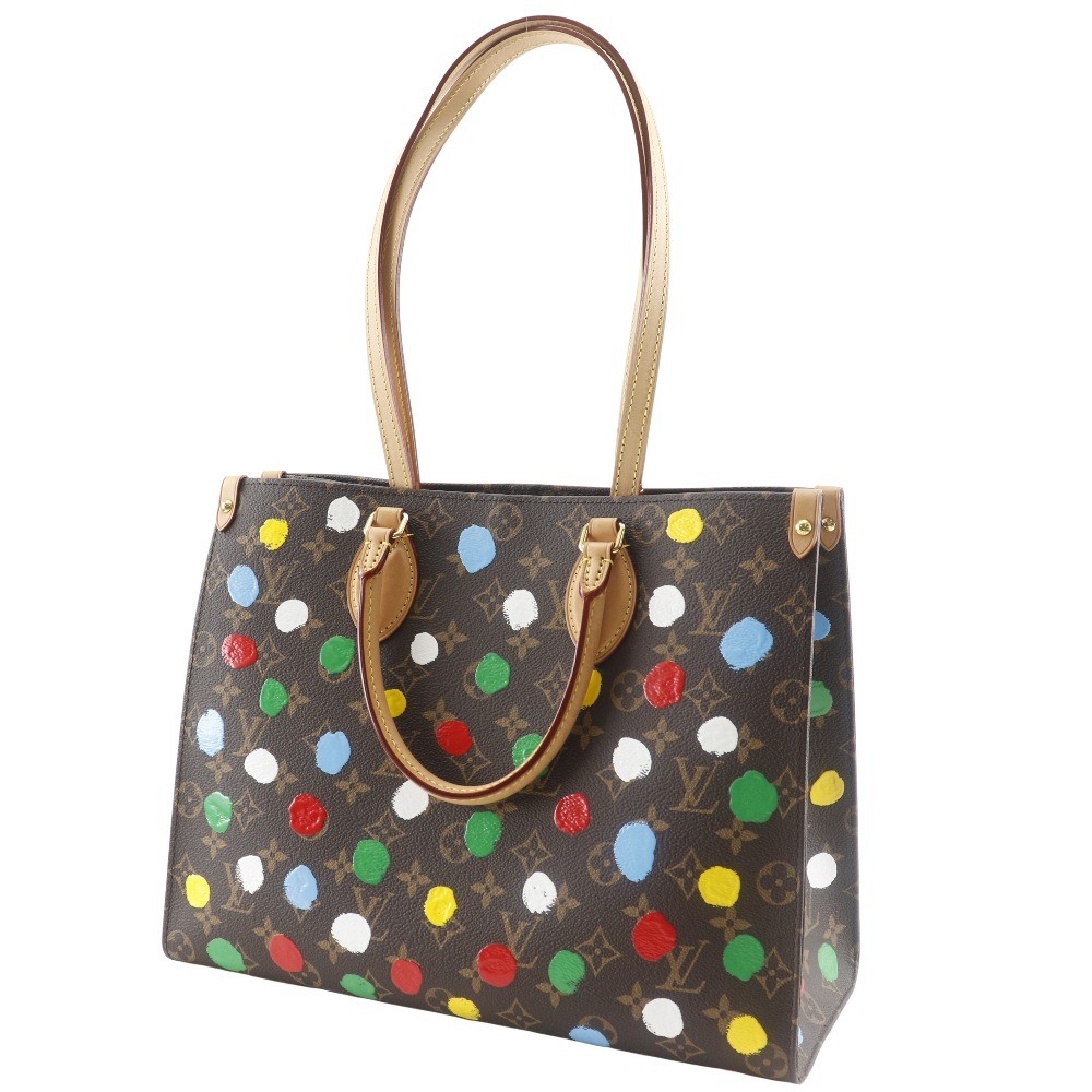 Louis Vuitton Louis Vuitton OnTheGo Tote Yayoi Kusama Painted Dots Monogram Canvas MM Divers