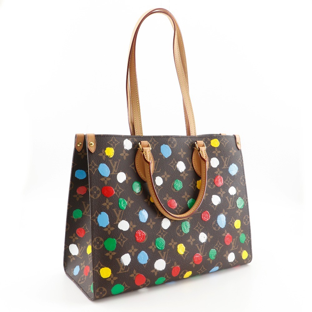 Louis Vuitton Louis Vuitton OnTheGo Tote Yayoi Kusama Painted Dots Monogram Canvas MM Divers