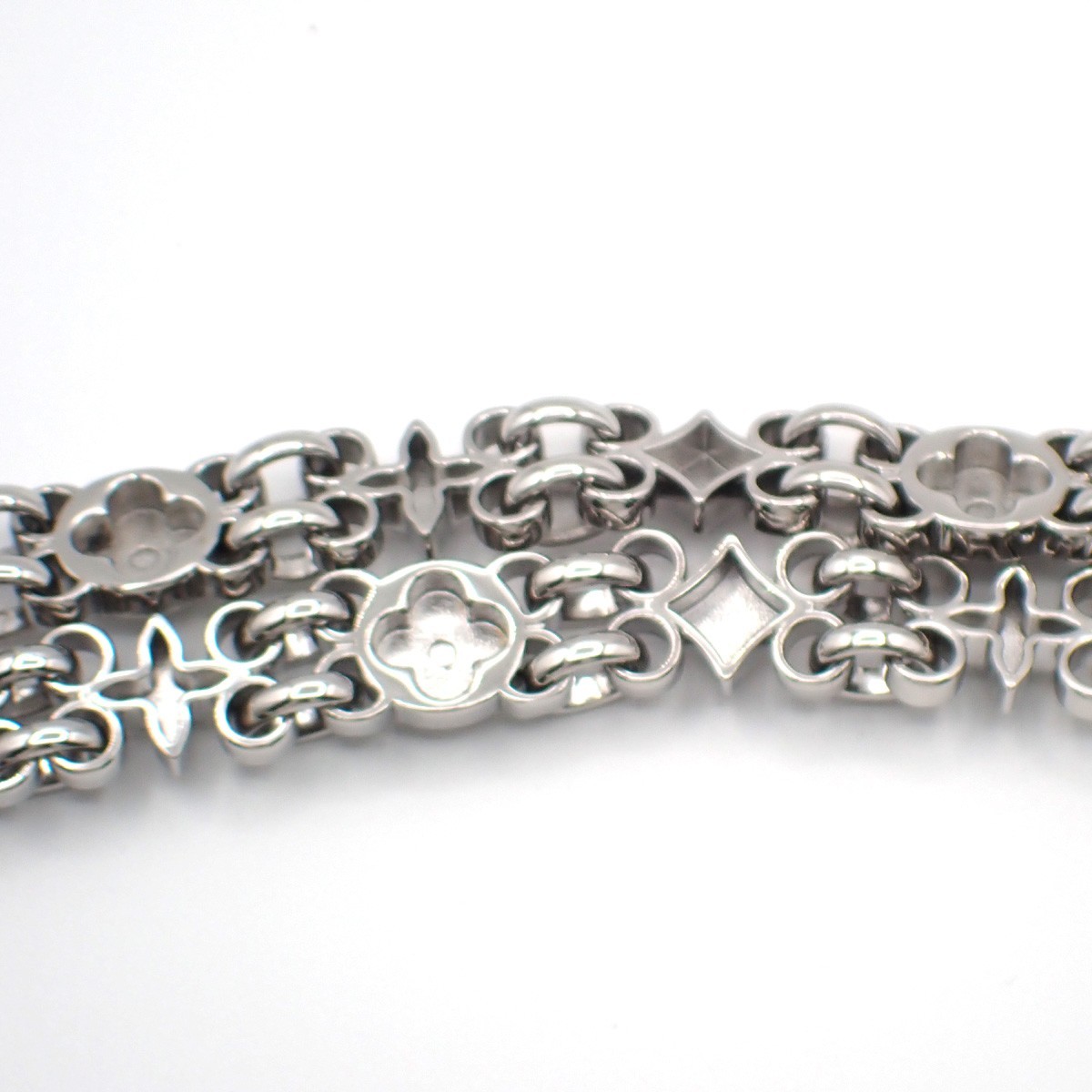 Louis Vuitton Dauphine Chain Shoulder Strap Metal Zilver