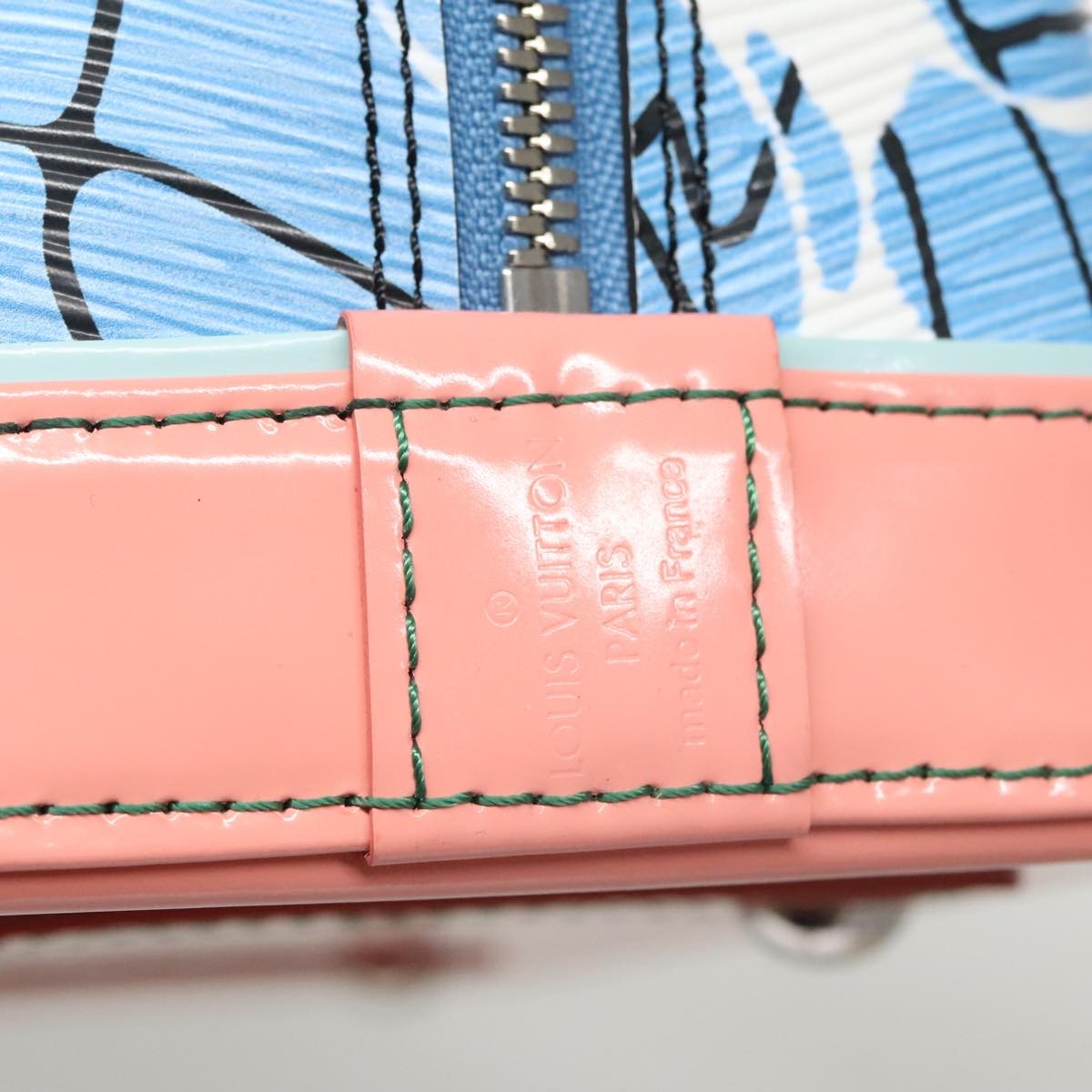 Louis Vuitton Louis Vuitton Alma Handbag Limited Edition Print Epi Leather PM Blauw