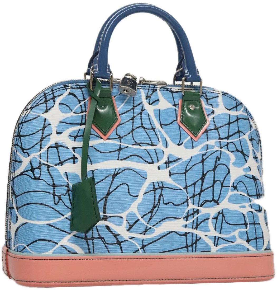 Louis Vuitton Louis Vuitton Alma Handbag Limited Edition Print Epi Leather PM Blauw