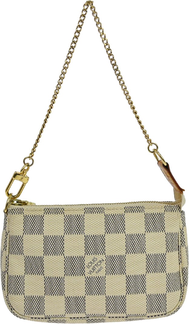 Louis Vuitton Mini pochette accessoires Damier Canvas Mini Wit