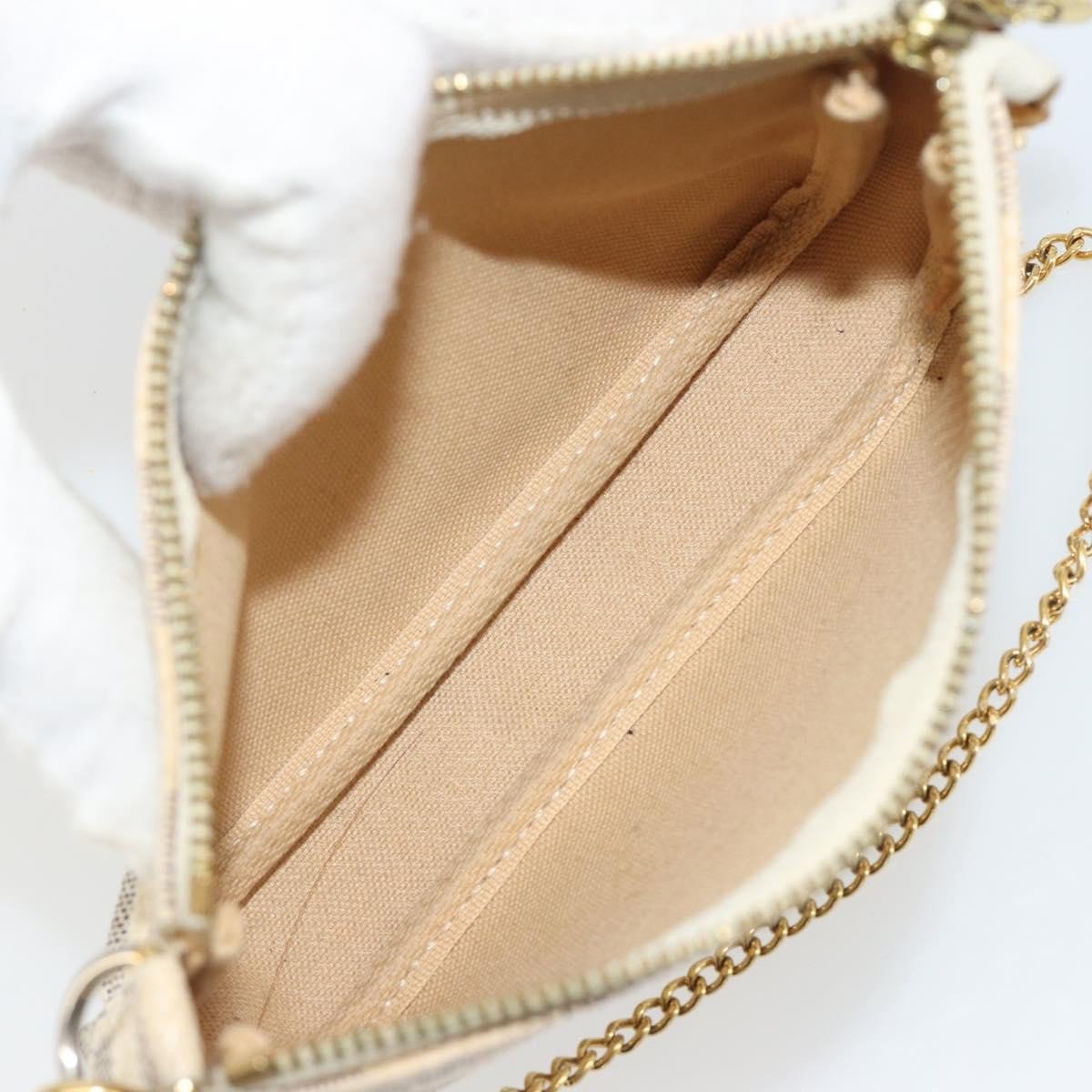 Louis Vuitton Mini pochette accessoires Damier Canvas Mini Beige