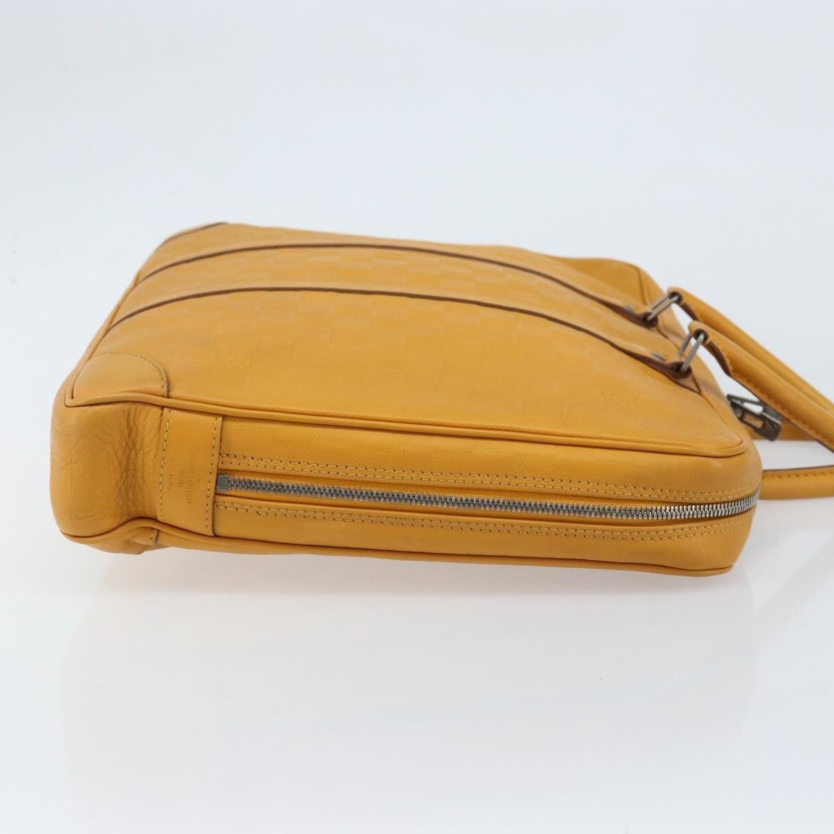 Louis Vuitton Porte-Documents Voyage Briefcase Damier Infini Leather GM Geel