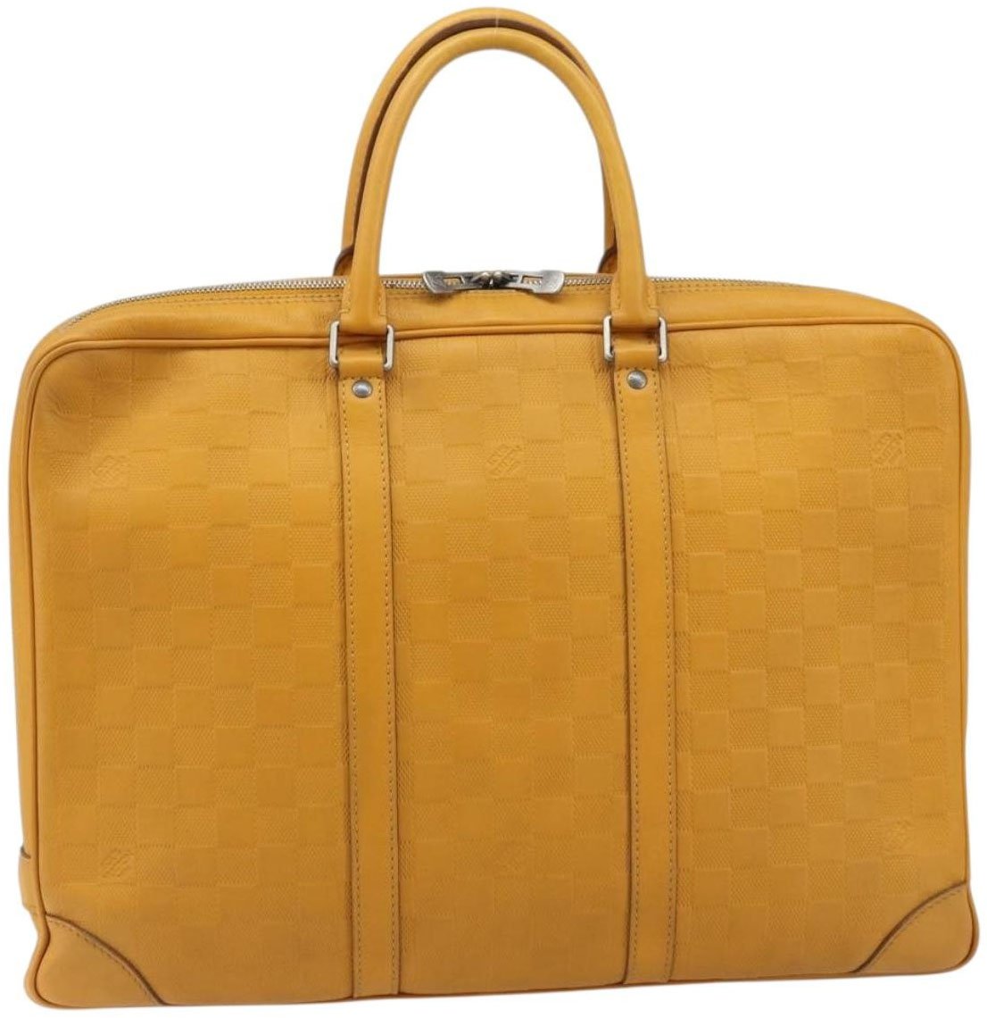 Louis Vuitton Porte-Documents Voyage Briefcase Damier Infini Leather GM Geel