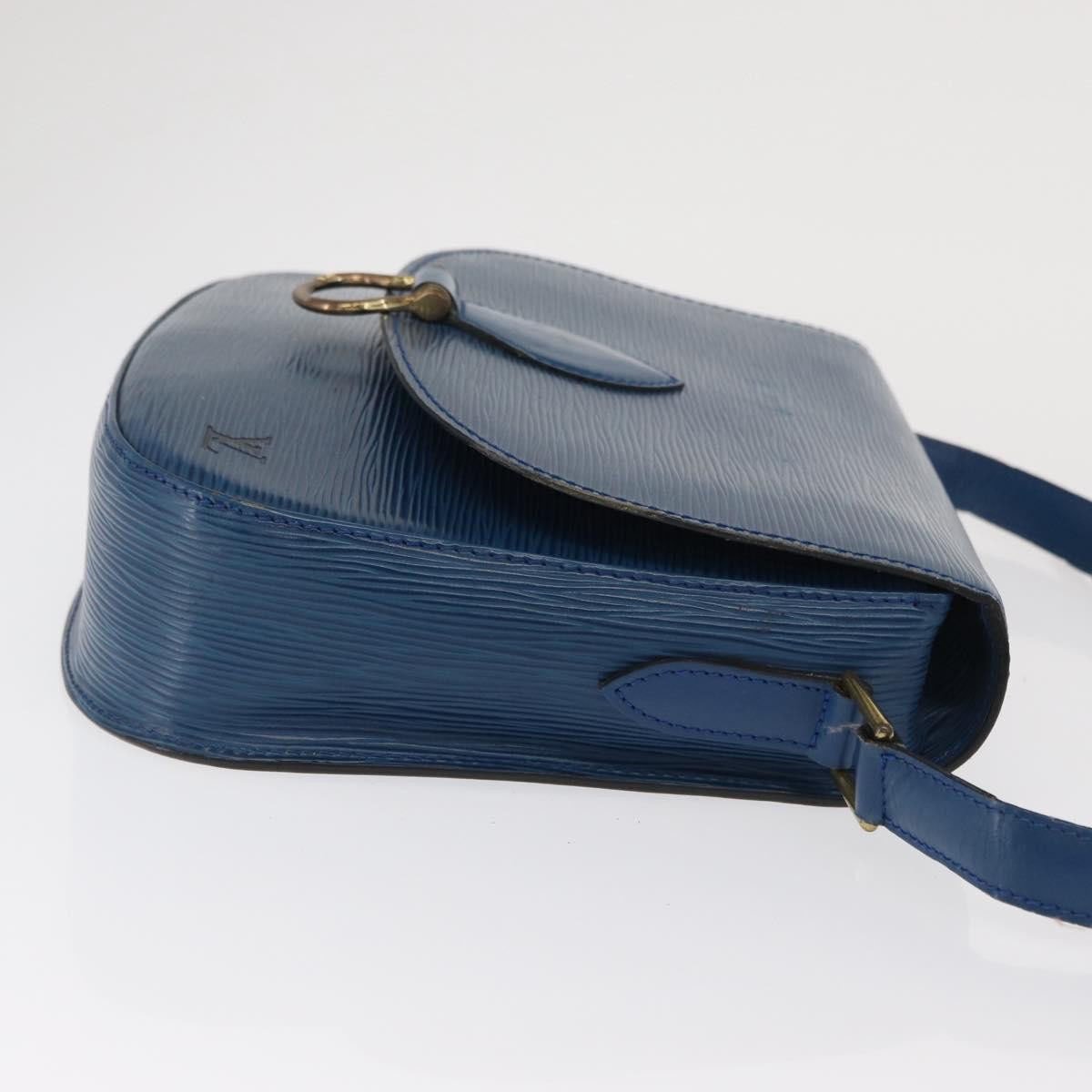 Louis Vuitton Louis Vuitton Saint Cloud Handbag Epi Leather GM Blauw