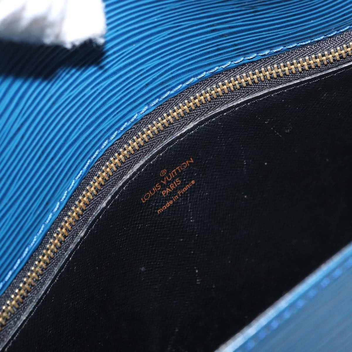 Louis Vuitton Louis Vuitton Saint Cloud Handbag Epi Leather GM Blauw