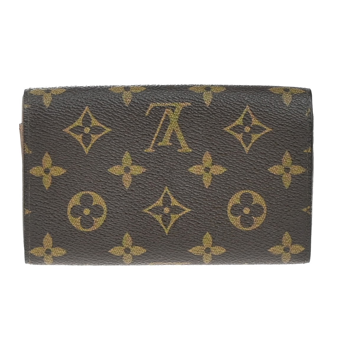 Louis Vuitton Louis Vuitton Porte Monnaie Billets Tresor Wallet Monogram Canvas Bruin