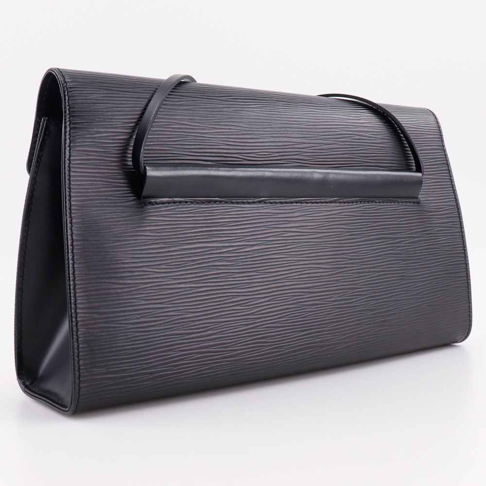 Louis Vuitton Louis Vuitton Dinard Handbag Epi Leather Zwart