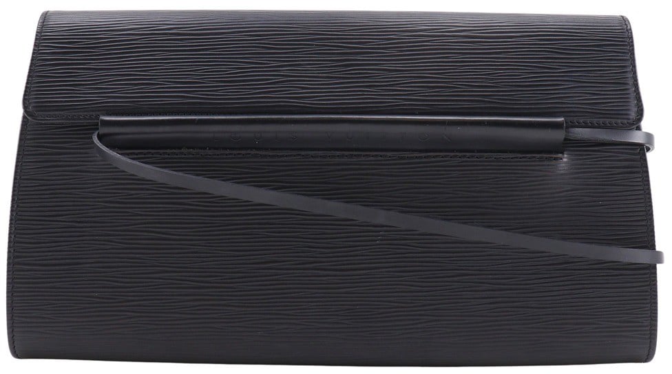 Louis Vuitton Louis Vuitton Dinard Handbag Epi Leather Zwart