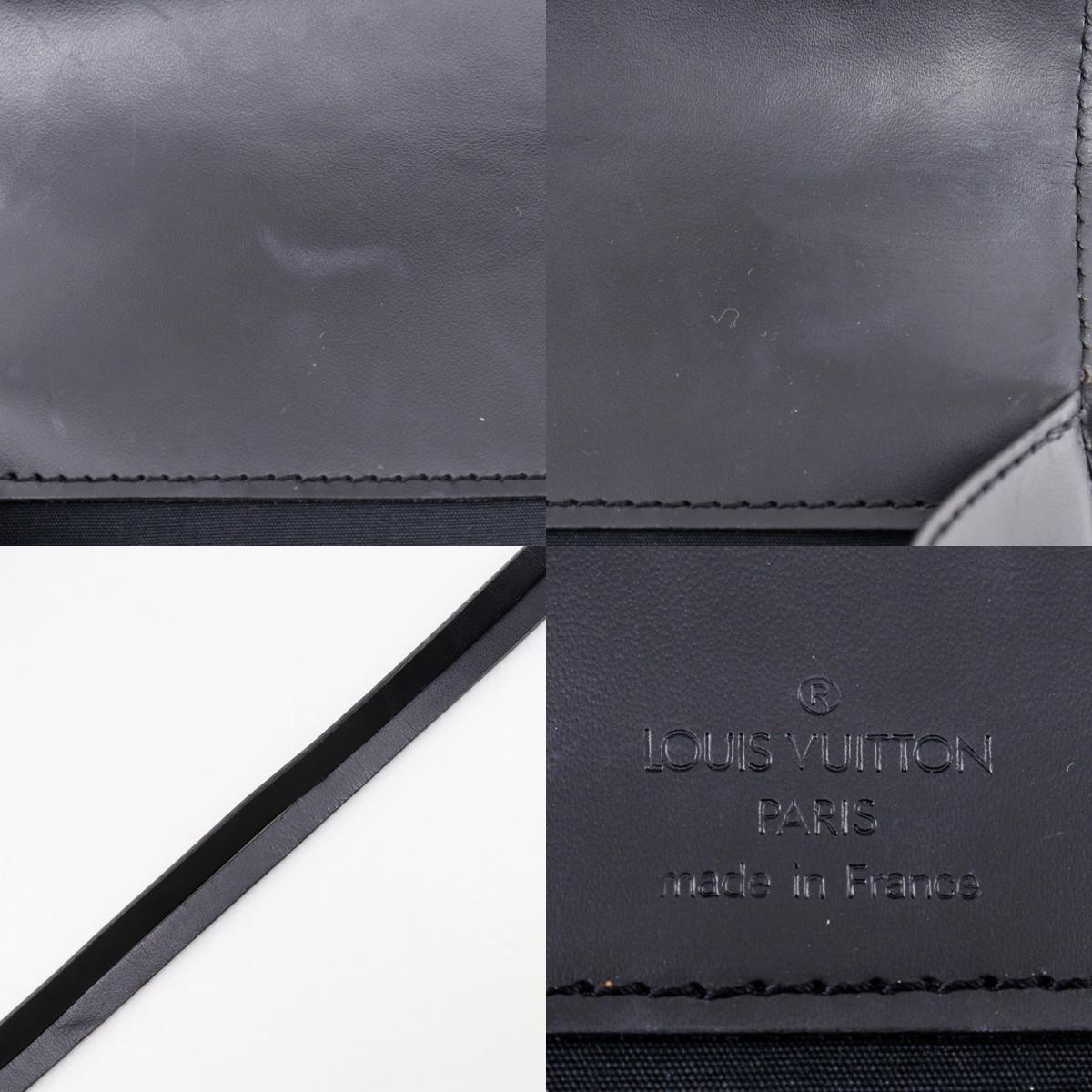 Louis Vuitton Louis Vuitton Dinard Handbag Epi Leather Zwart