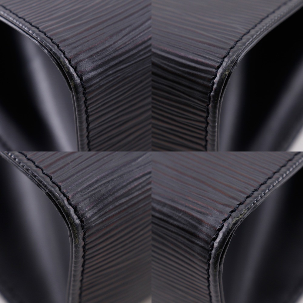 Louis Vuitton Louis Vuitton Dinard Handbag Epi Leather Zwart