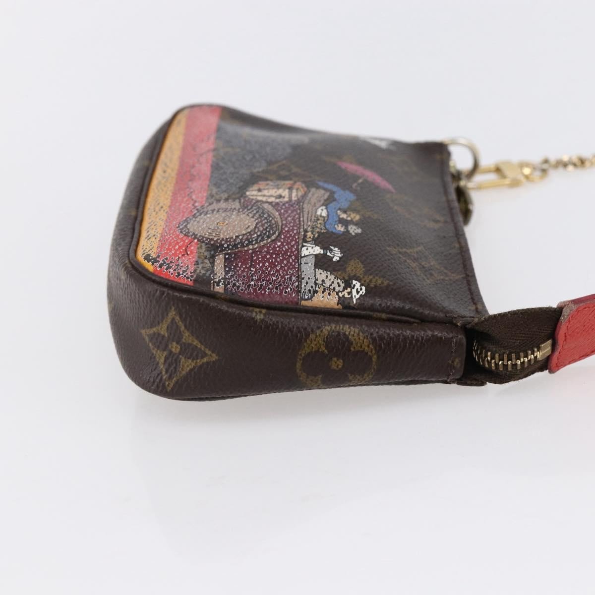 Louis Vuitton Pochette Accessoires Limited Edition Christmas Animation Monogram Canvas Mini Divers