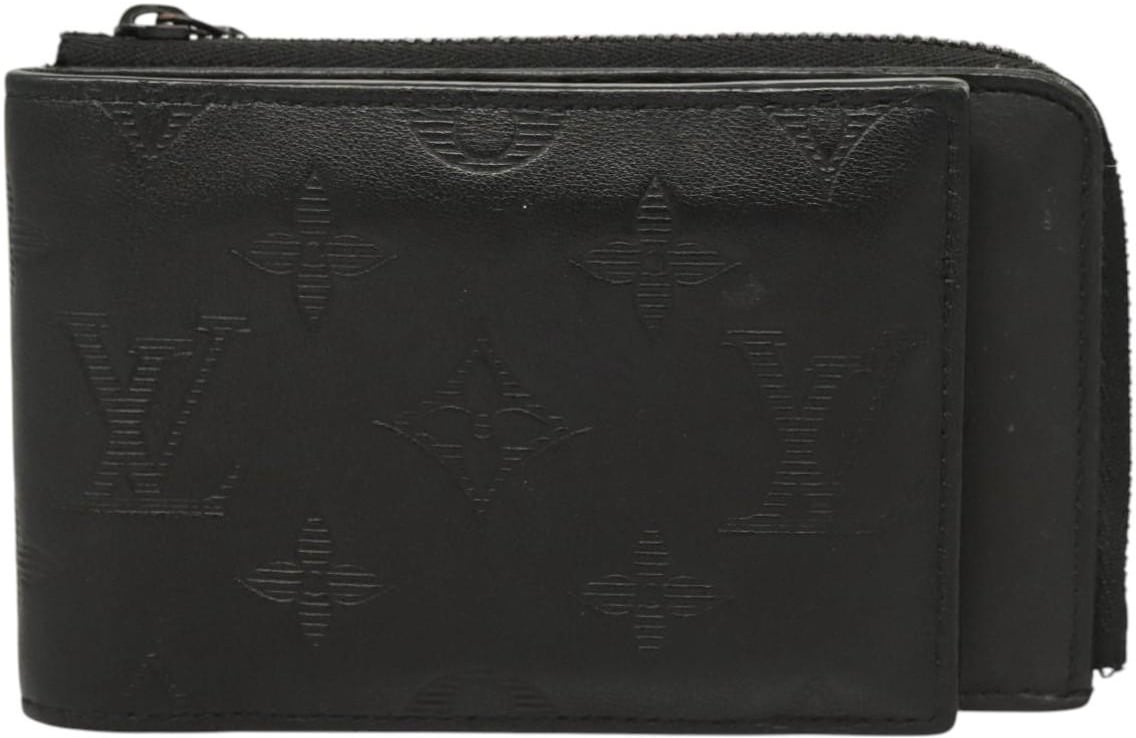 Louis Vuitton Louis Vuitton Hybrid Wallet Monogram Shadow Leather Zwart