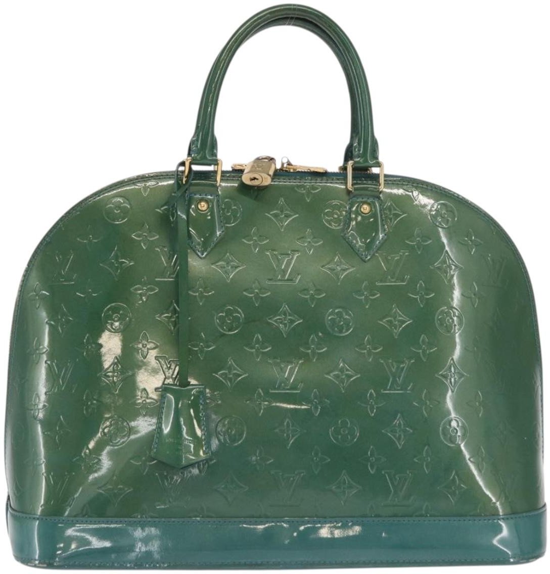 Louis Vuitton Louis Vuitton Alma Handbag Monogram Vernis GM Geel