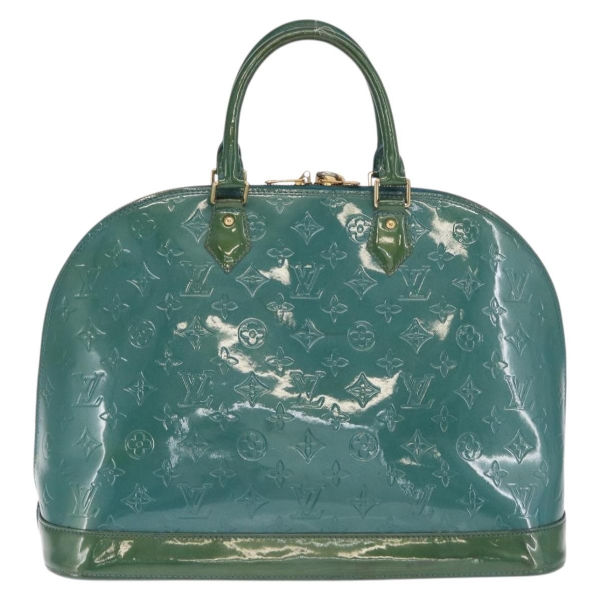 Louis Vuitton Louis Vuitton Alma Handbag Monogram Vernis GM Geel