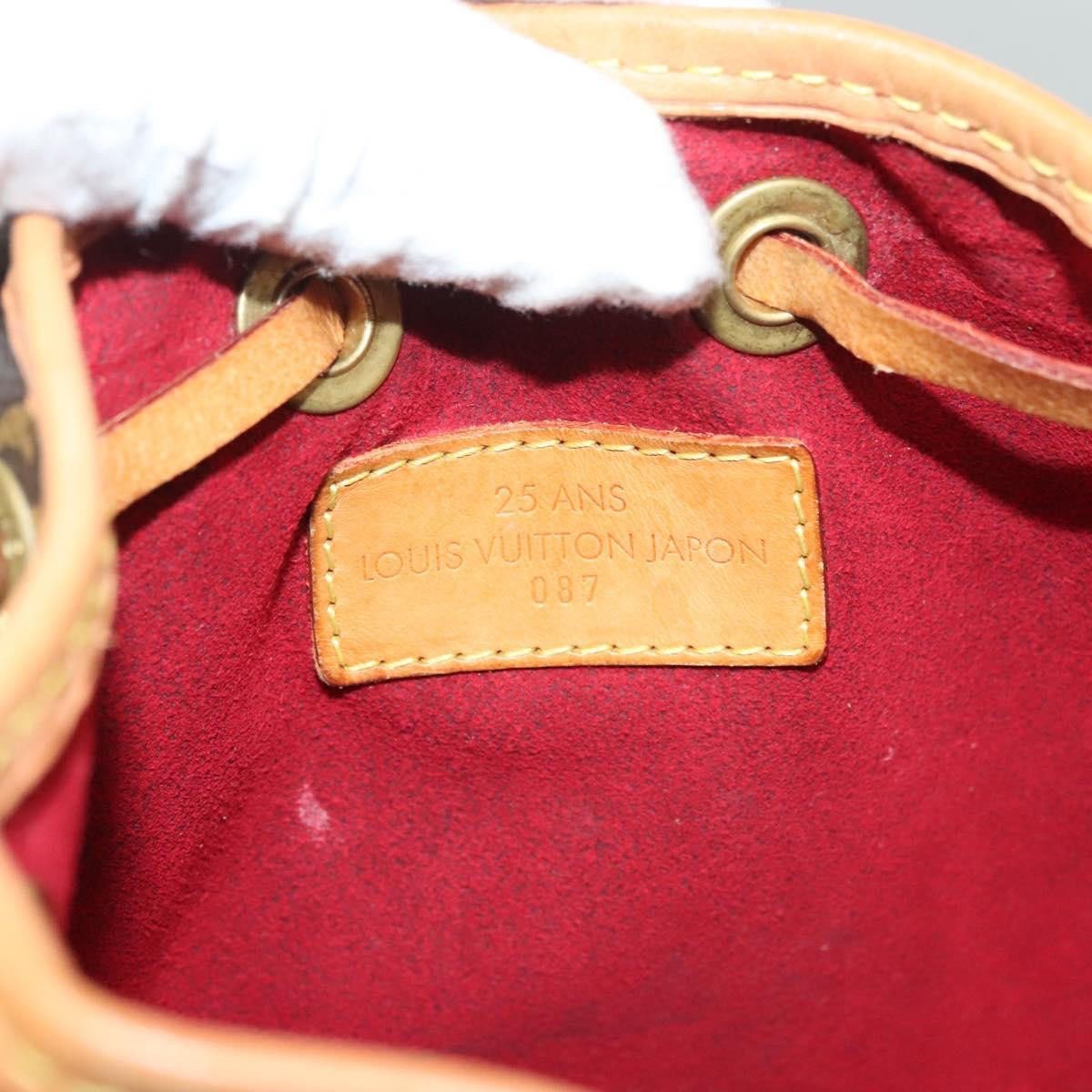 Louis Vuitton Louis Vuitton Noe Handbag Monogram Canvas Mini Bruin