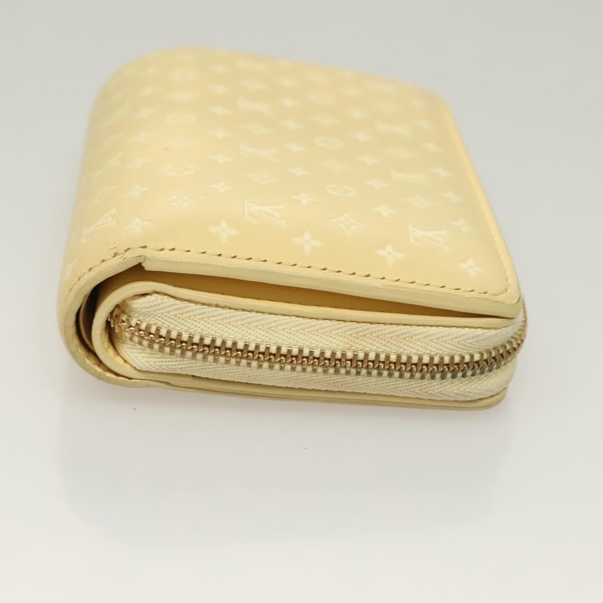 Louis Vuitton Louis Vuitton Lou Wallet Nanogram Leather Beige