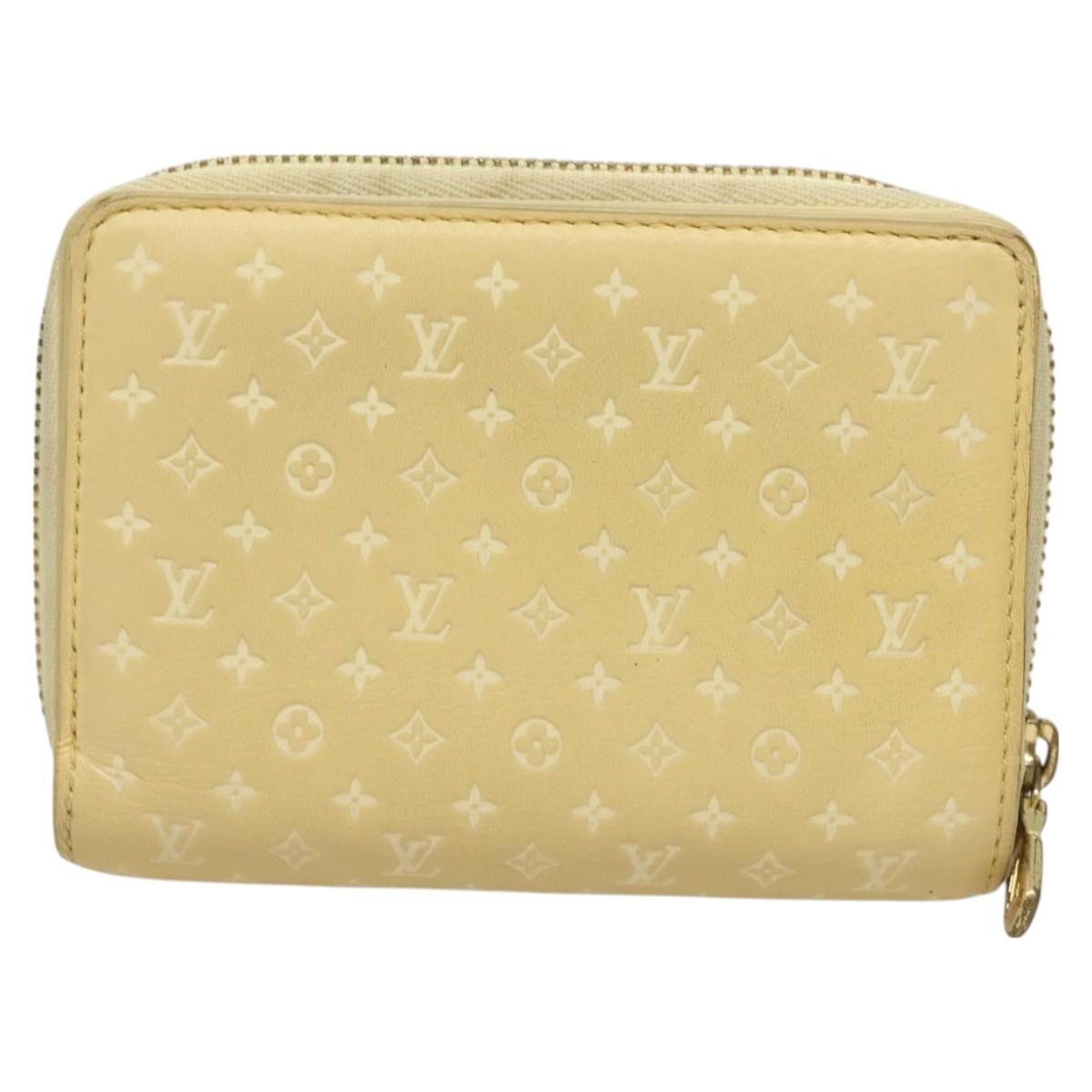 Louis Vuitton Louis Vuitton Lou Wallet Nanogram Leather Beige