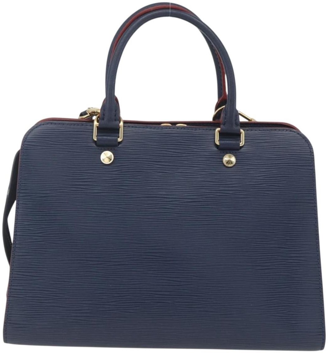 Louis Vuitton Louis Vuitton Vaneau Handbag Epi Leather MM Blauw