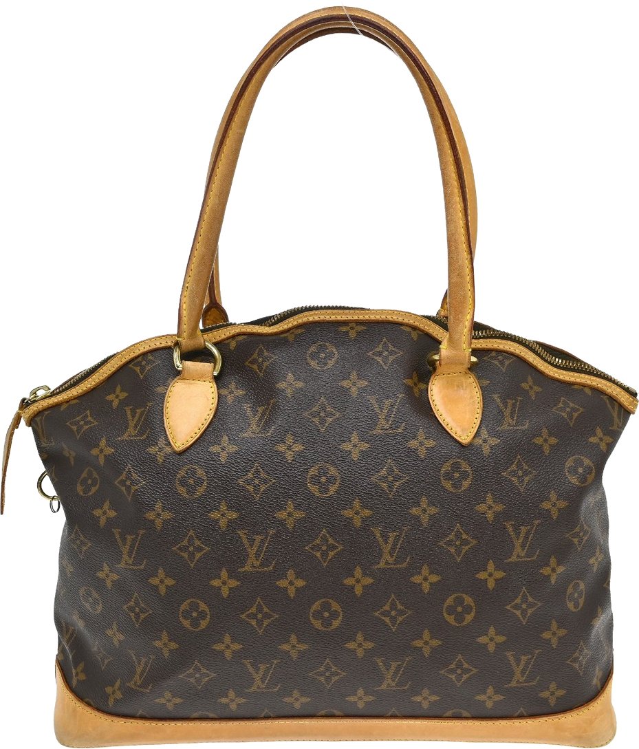 Louis Vuitton Lockit Handbag Monogram Canvas Horizontal Bruin