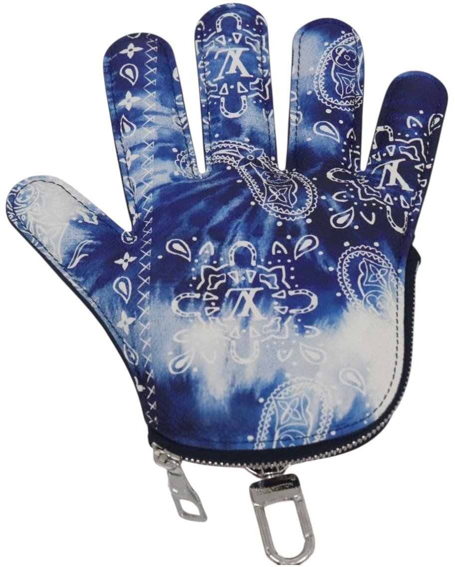 Louis Vuitton Louis Vuitton Key Pouch Bandana Monogram Blauw