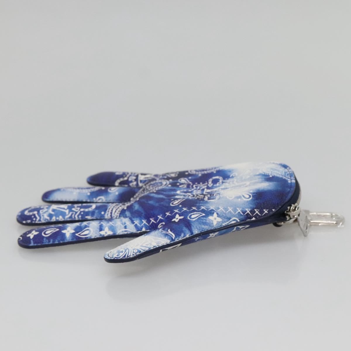 Louis Vuitton Louis Vuitton Key Pouch Bandana Monogram Blauw