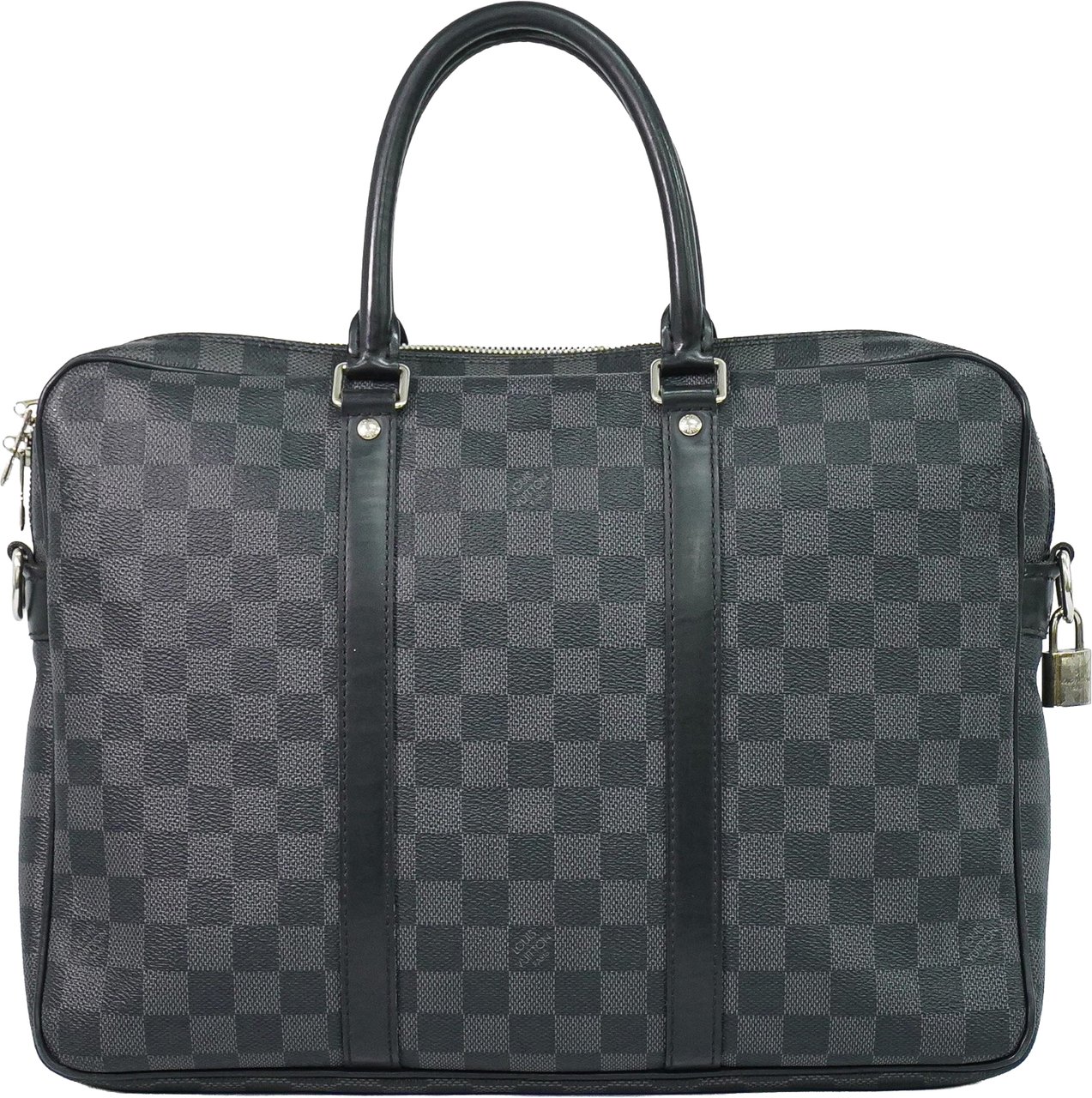 Louis Vuitton Porte-Documents Voyage Briefcase Damier Graphite PM Grijs