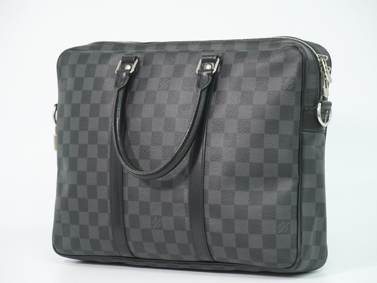 Louis Vuitton Porte-Documents Voyage Briefcase Damier Graphite PM Grijs