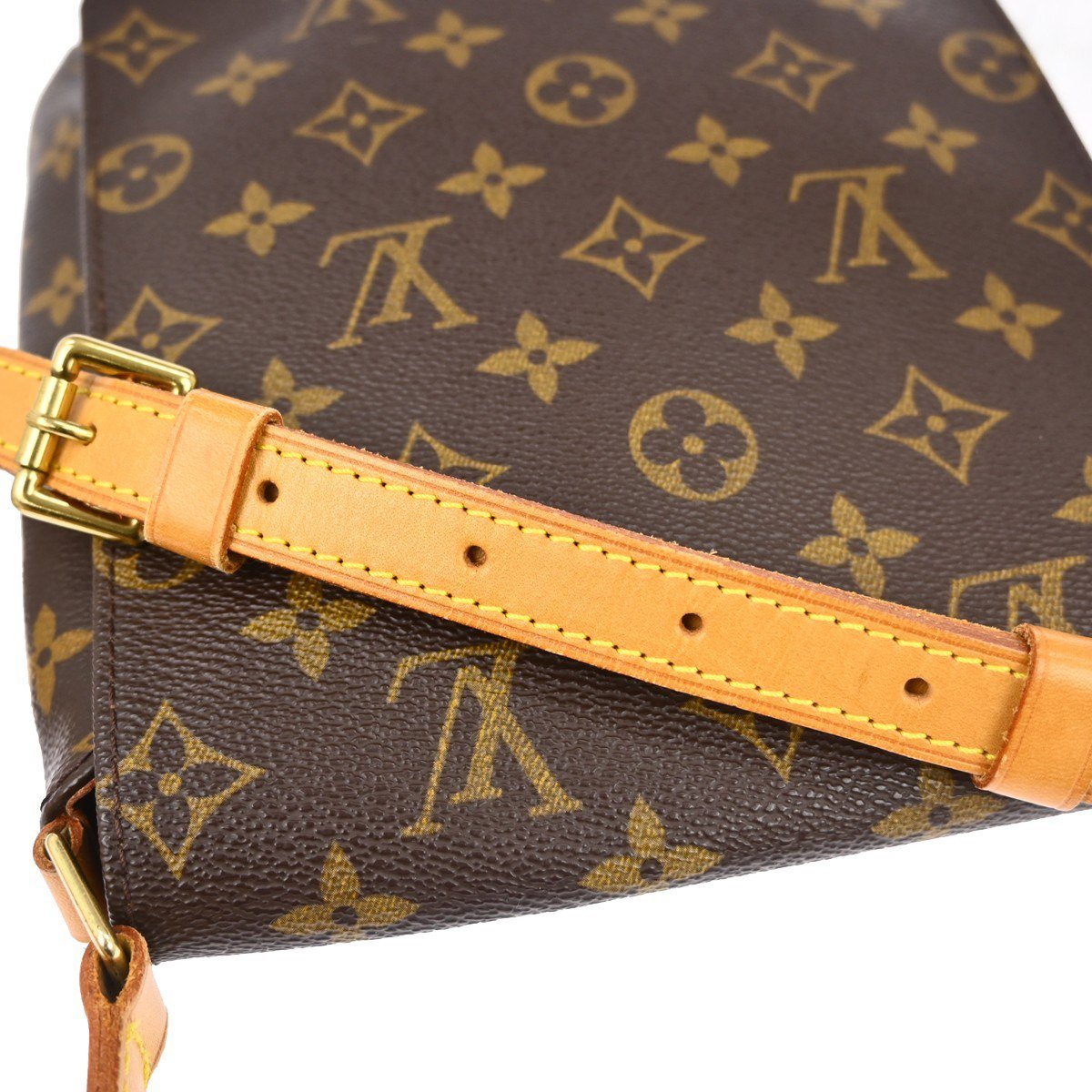 Louis Vuitton Louis Vuitton Musette Salsa Handbag Monogram Canvas PM Bruin