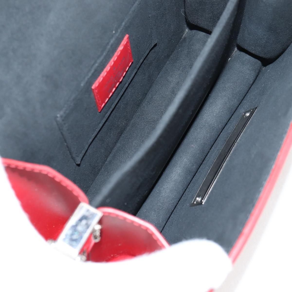 Louis Vuitton Louis Vuitton Dauphine Shoulder Bag Monogram Lace Leather Mini Rood