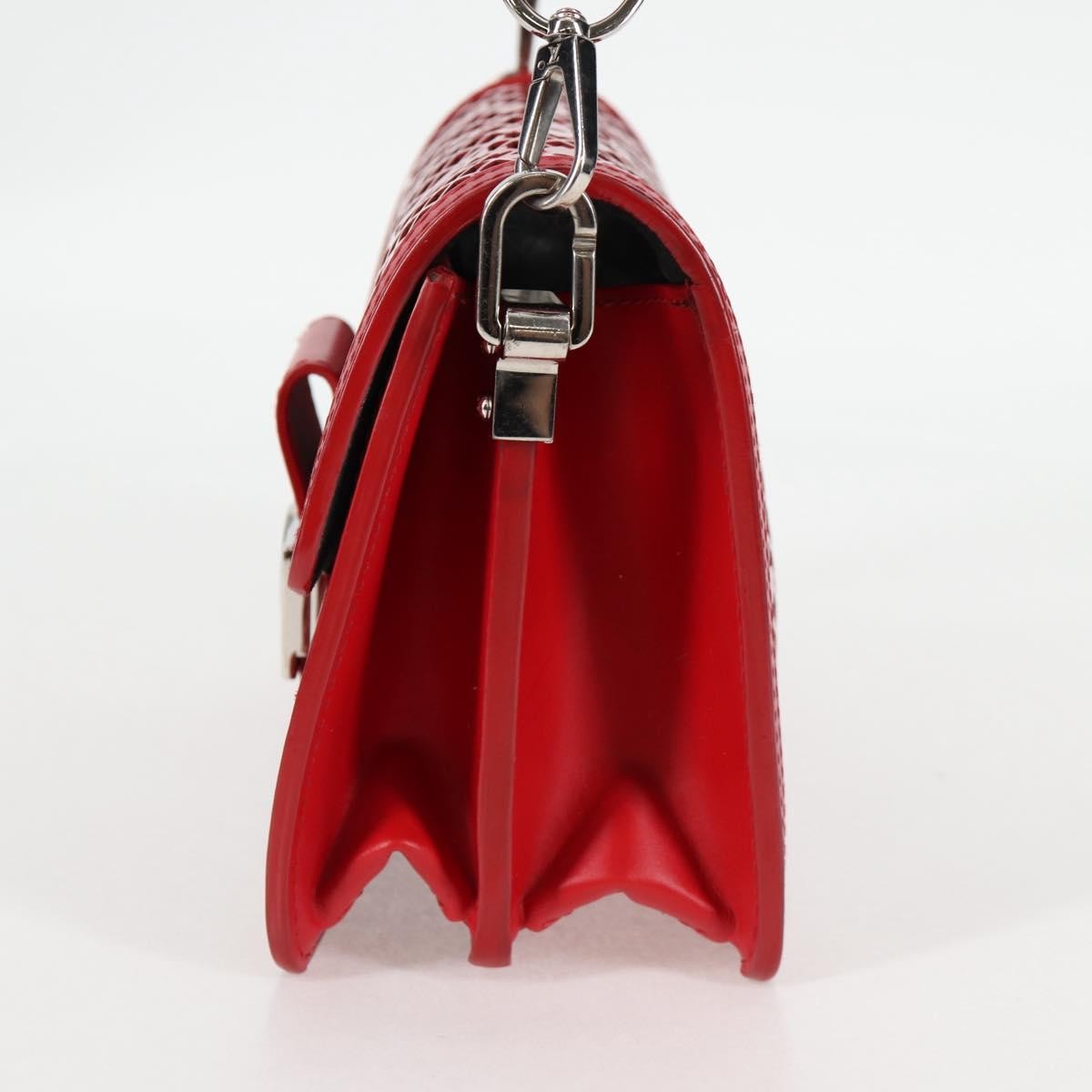 Louis Vuitton Louis Vuitton Dauphine Shoulder Bag Monogram Lace Leather Mini Rood