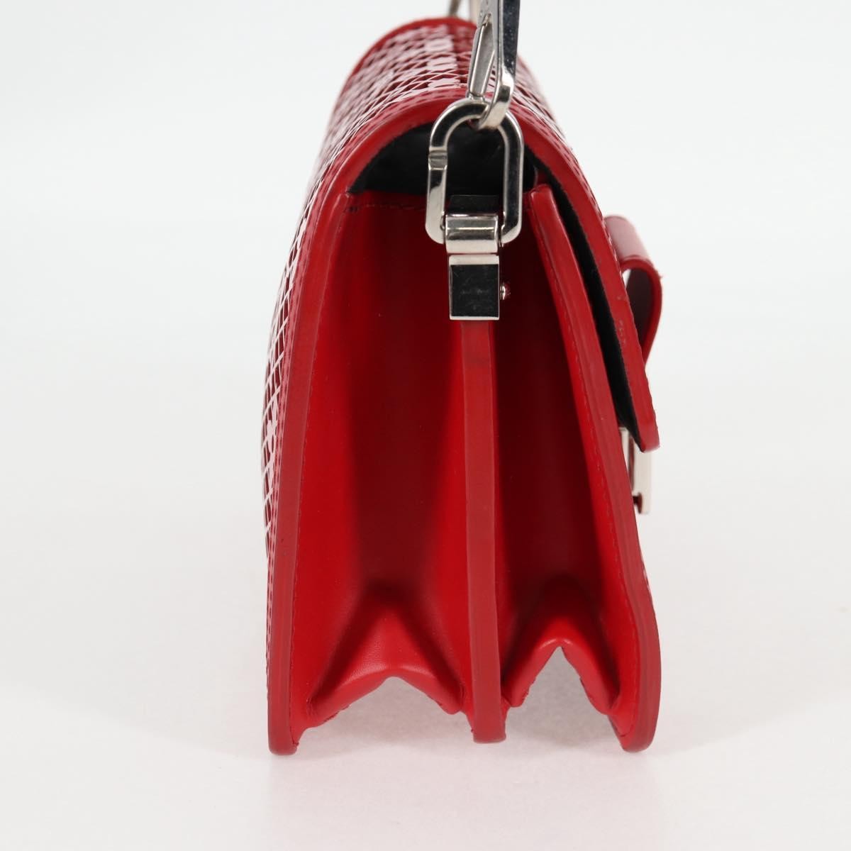 Louis Vuitton Louis Vuitton Dauphine Shoulder Bag Monogram Lace Leather Mini Rood