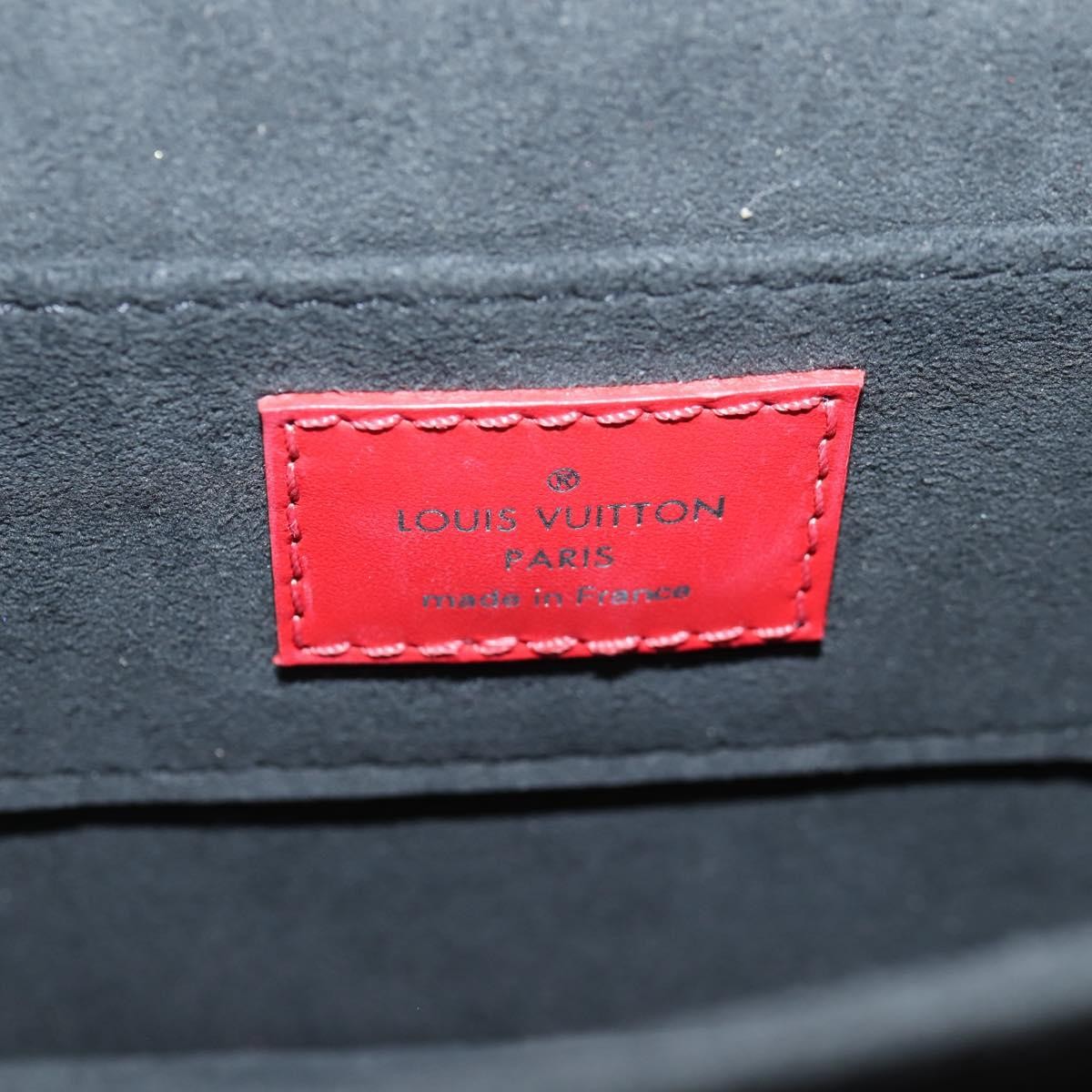 Louis Vuitton Louis Vuitton Dauphine Shoulder Bag Monogram Lace Leather Mini Rood