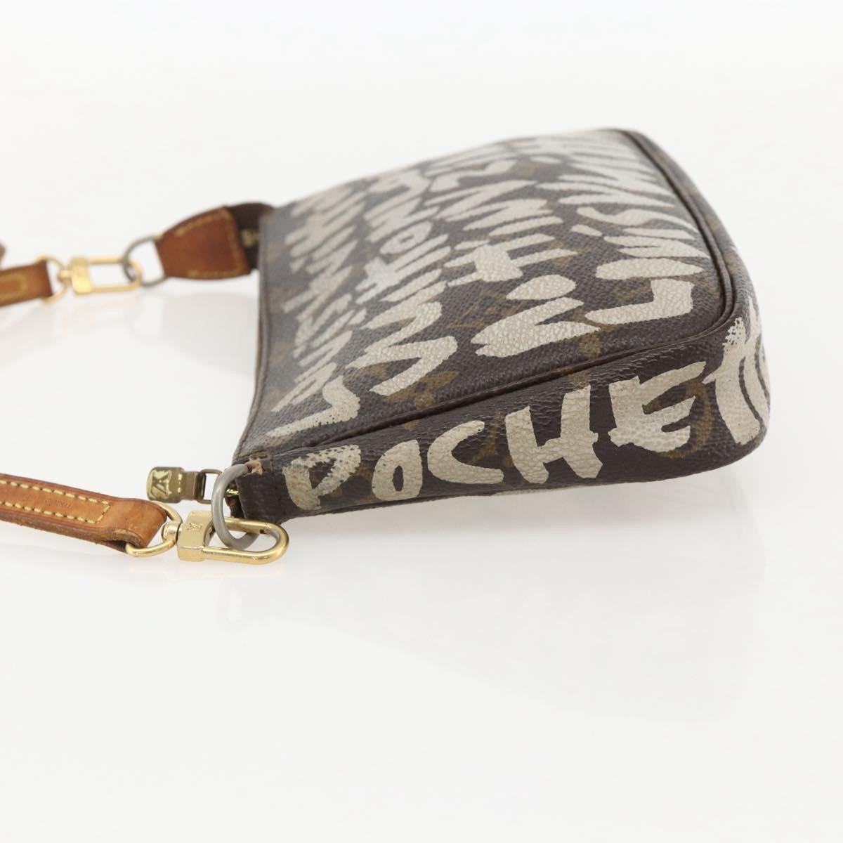 Louis Vuitton Pochette Accessoires Limited Edition Monogram Graffiti Bruin
