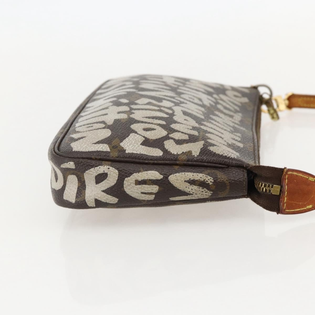 Louis Vuitton Pochette Accessoires Limited Edition Monogram Graffiti Bruin