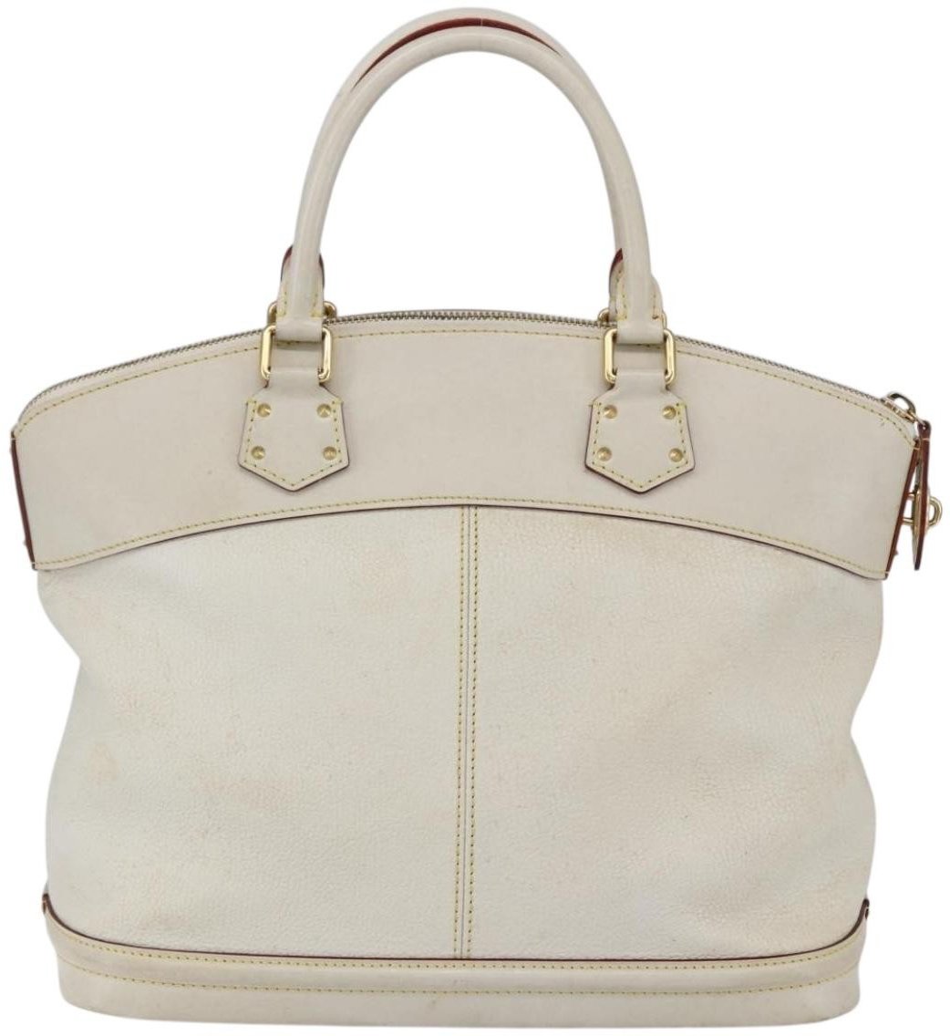 Louis Vuitton Louis Vuitton Suhali Lockit Handbag Leather PM Wit