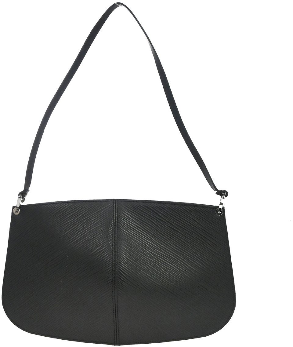 Louis Vuitton Demi Lune Pochette Epi Leather Zwart