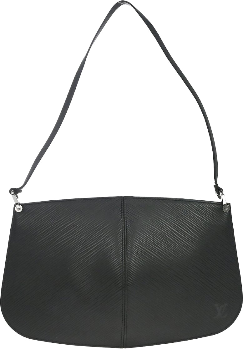Louis Vuitton Demi Lune Pochette Epi Leather Zwart