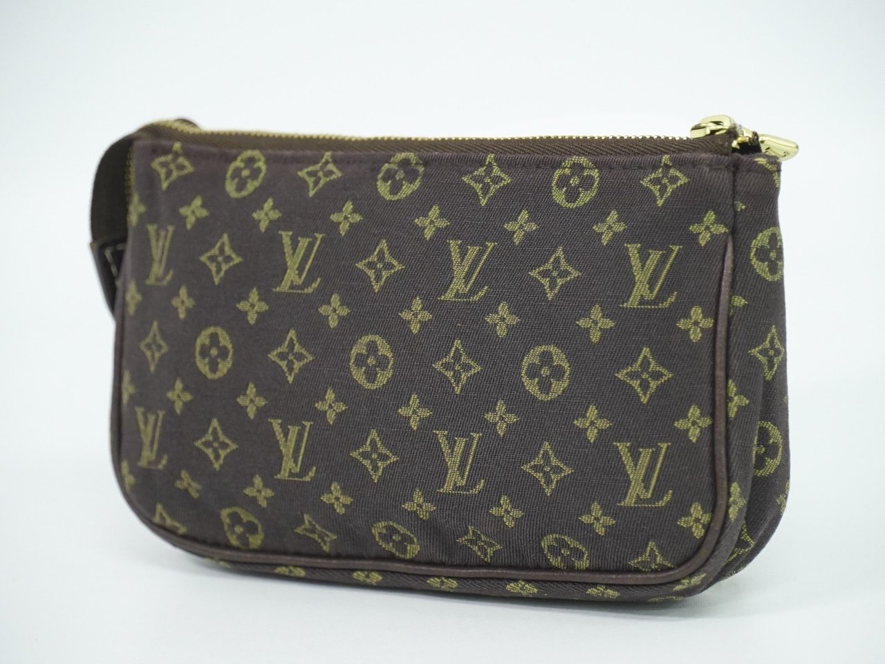Louis Vuitton Louis Vuitton Mini pochette accessoire Min Lin Canvas Bruin