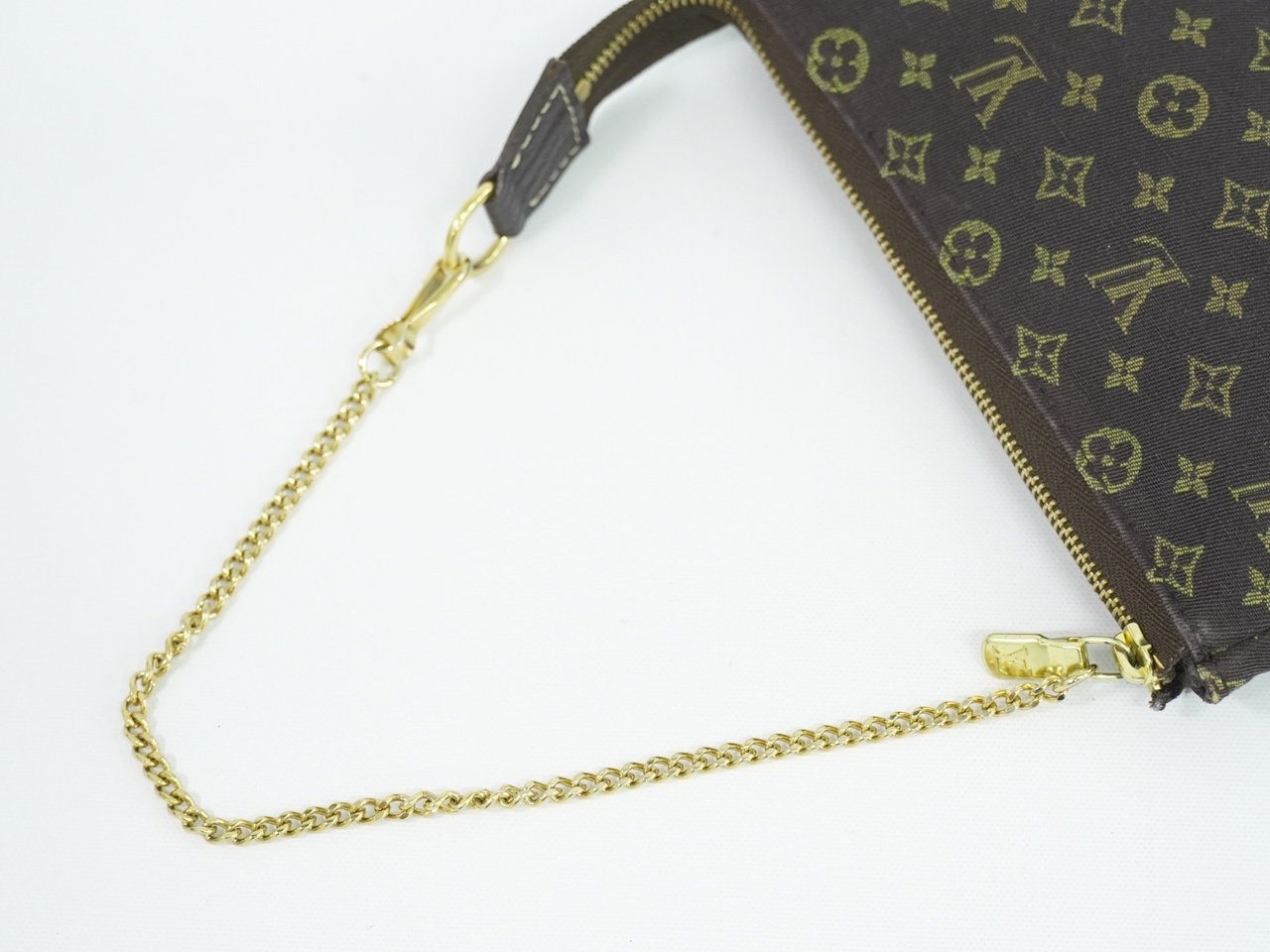 Louis Vuitton Louis Vuitton Mini pochette accessoire Min Lin Canvas Bruin